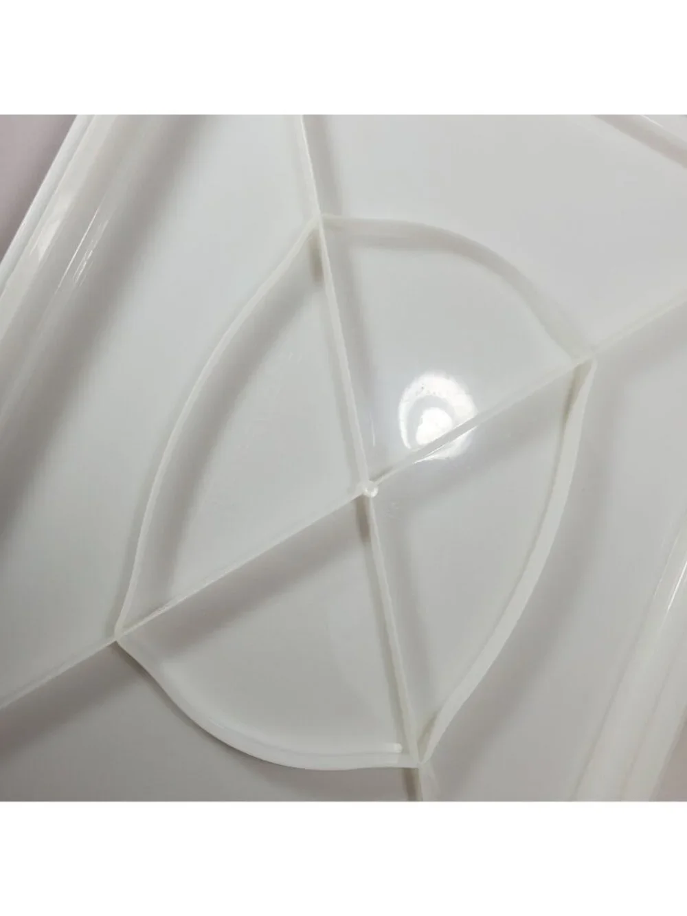 Tupperware Rectangular Cake Taker Base Replacement Vintage White #622